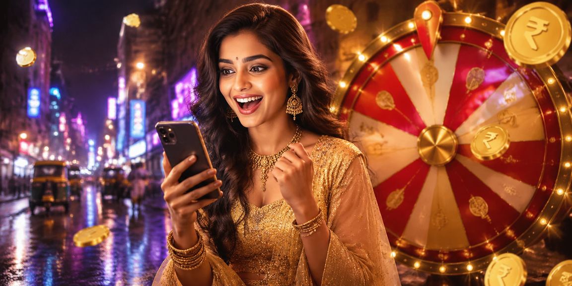 Indian woman registering on a mobile casino platform