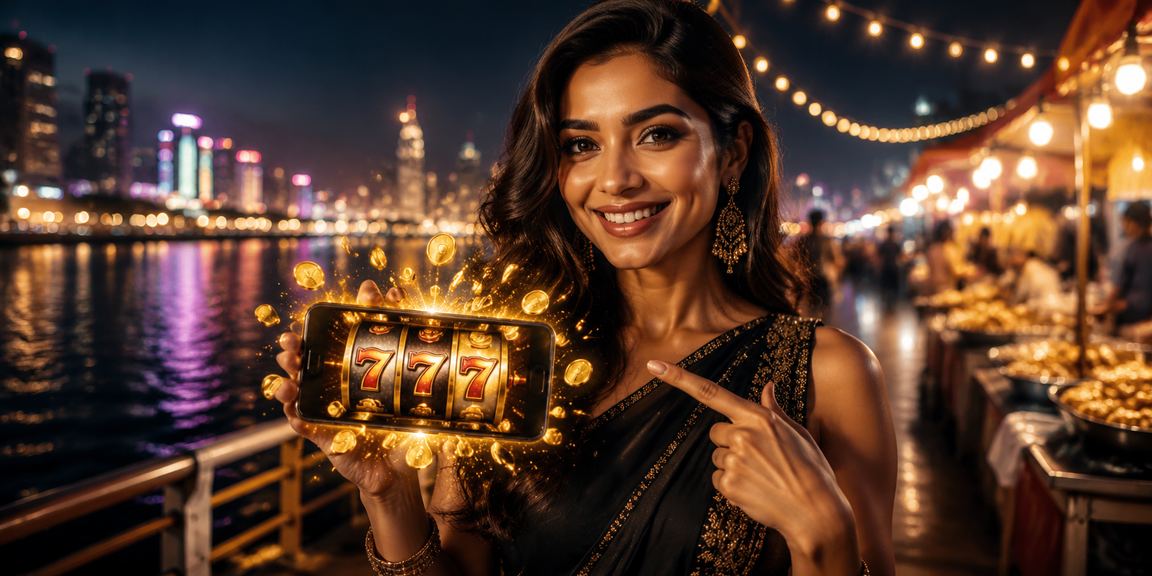 Night market scene symbolizing secure online transactions in Mumbai